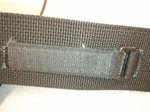 Paddle holder is removable via the velcro cinch strap